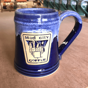 Stoneware coffee mug mad city coffee