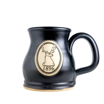 12 ounce Potbelly coffee mug style in Satin Black